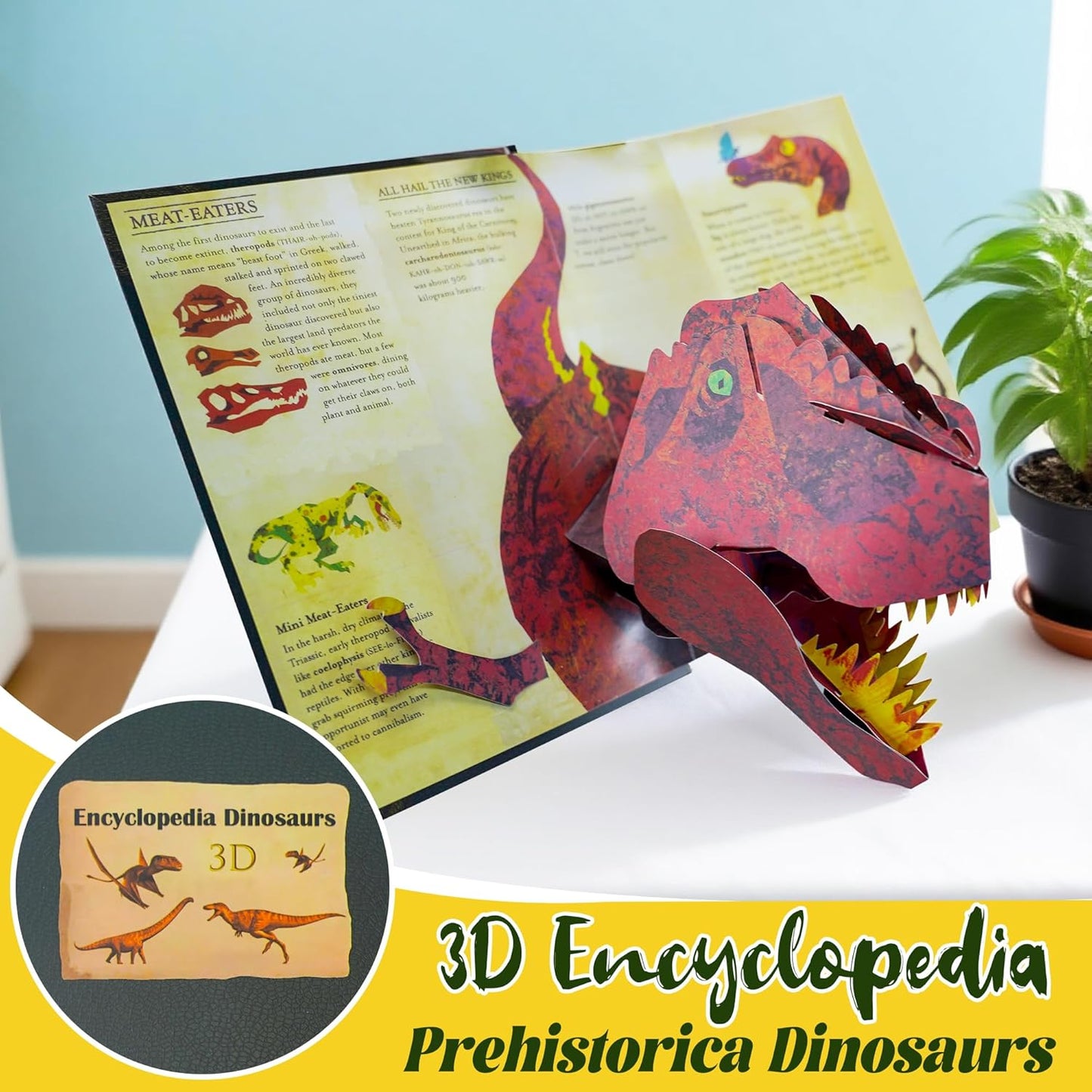 đŠ3D Encyclopedia Prehistorica Dinosaurs â TĂ€nd barnens intellektuella upplysningsresa! đ