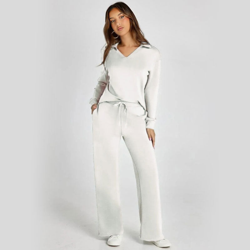 đ2-delade set för kvinnor Outfits Casual lĂ„ngĂ€rmade sweatshirts Set