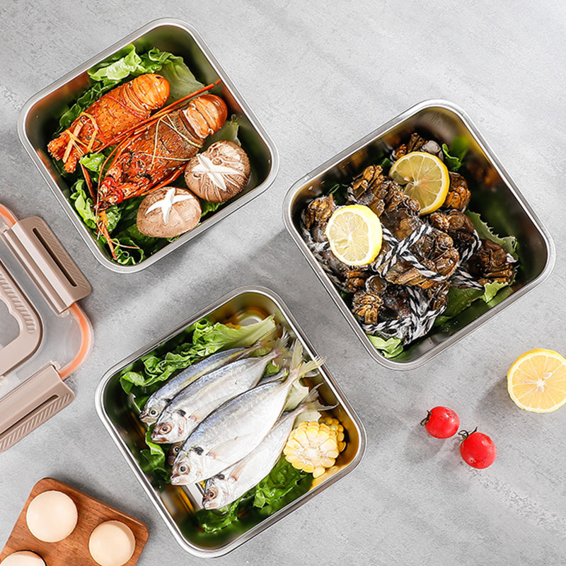 Bärbar Crisper Box i rostfritt stål