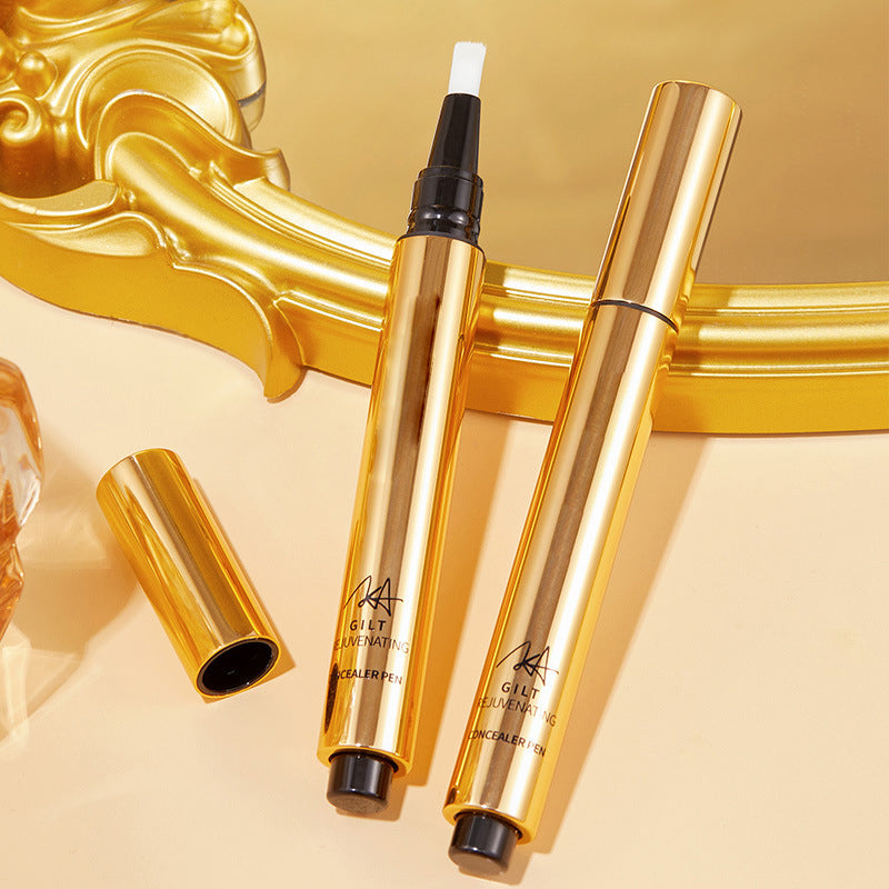 Press-Typ Concealer med Borste för Att Täcka Mörka Ringar och Fläckar