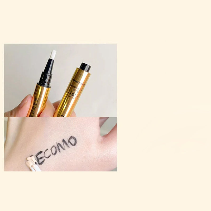 Press-Typ Concealer med Borste för Att Täcka Mörka Ringar och Fläckar