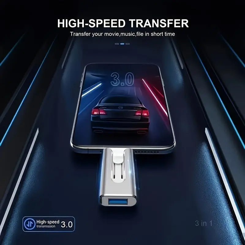 đTyp-C-grĂ€nssnitt för mobiltelefon USB-minne för Apple, Android, PC, lĂ€tt att bĂ€ra med sig (Limited Edition) đ„