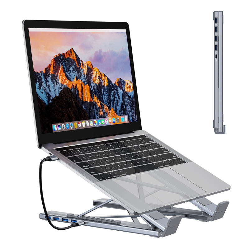 USB-C Dockningsstation Laptopställ med 4K HDMI