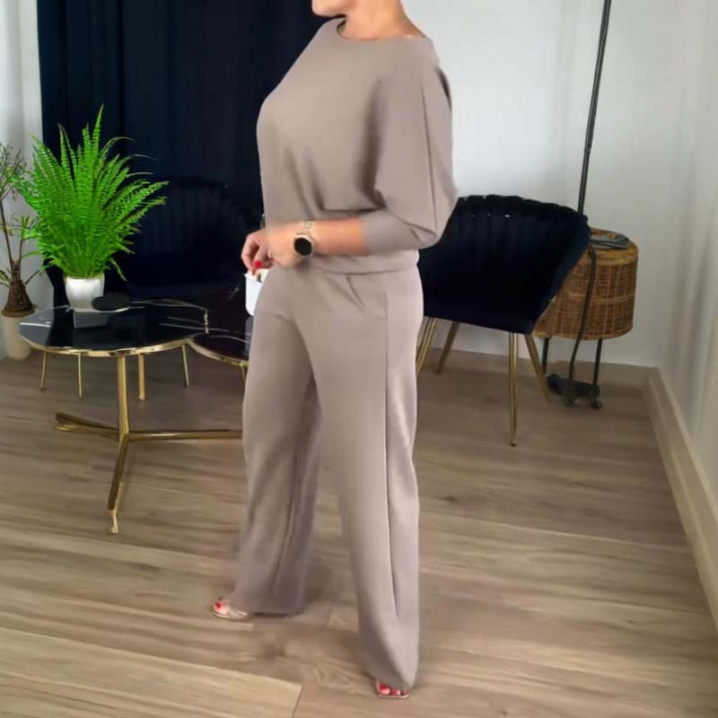 đ„Mest populĂ€rtđ„Hemkomfort + Business Elegance LĂ„ng kofta, topp och byxor, 3-delat set