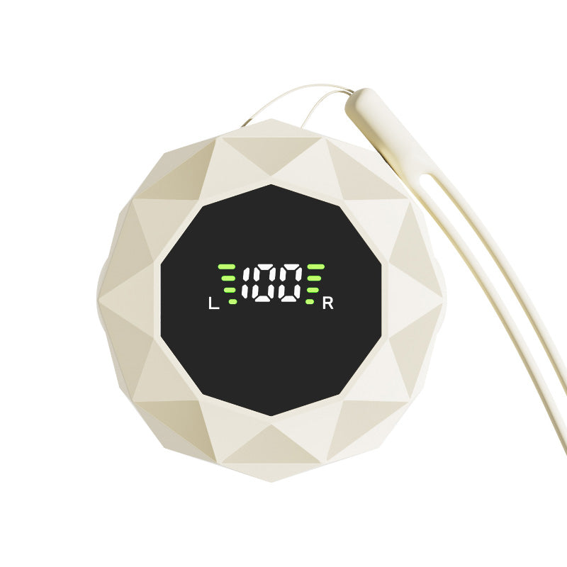 đ„Mini trĂ„dlösa öronsnĂ€ckor med digitalt displayfodral