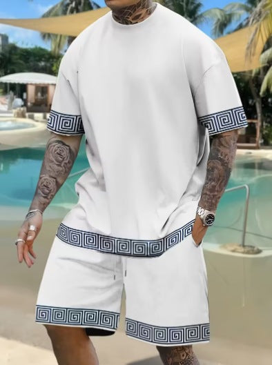 đż TIDSBEGRĂNSAD 50% RABATT! âš KortĂ€rmad T-shirt & Shorts Set â Andningsbart, Oversized âš
