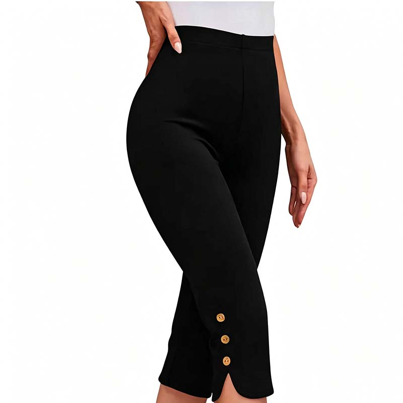 đ50 % RABATT! âšMageformande stretchiga capribyxor â hög midja, 4-vĂ€gsstretch, eleganta detaljer đŒ