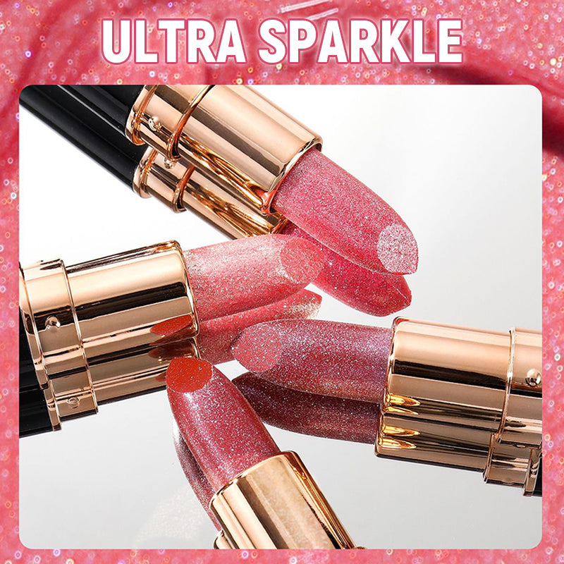 💋 KÖP 1 FÅR 1 GRATIS! ✨ GLITTERLÄPPSTIFT - Vattentät & Återfuktande, Långvarig Färg med Vitamin E, Perfekt för Fest och Vardag 🌟💄