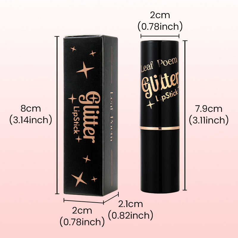 💋 KÖP 1 FÅR 1 GRATIS! ✨ GLITTERLÄPPSTIFT - Vattentät & Återfuktande, Långvarig Färg med Vitamin E, Perfekt för Fest och Vardag 🌟💄