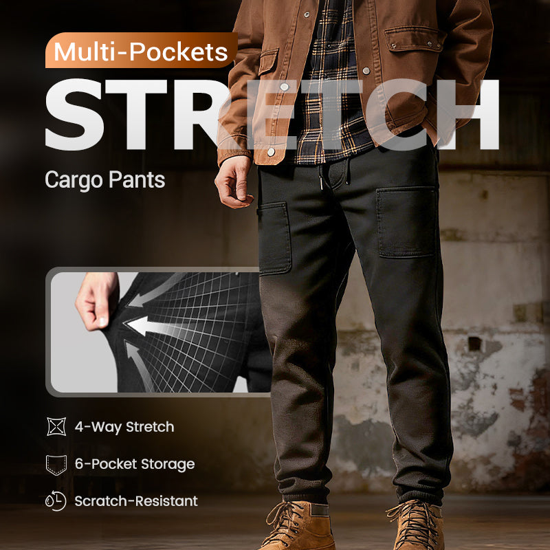 💥MultiPants – Slitstarka lastbyxor med hög stretch i flera fickor