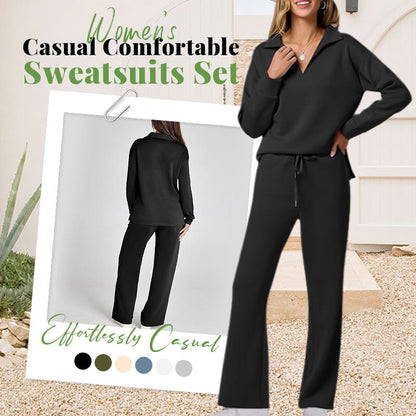 💖2-delade set för kvinnor Outfits Casual långärmade sweatshirts Set