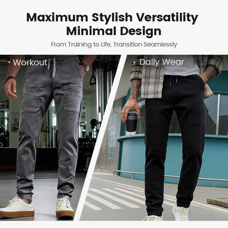 💥MultiPants – Slitstarka lastbyxor med hög stretch i flera fickor