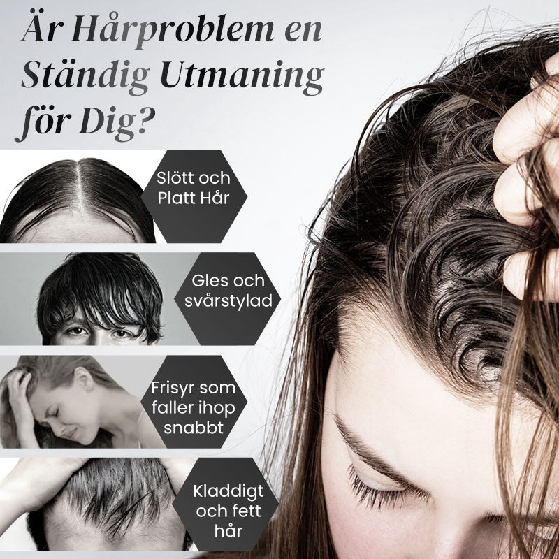 Volymgivande stylingspray för hår som lämnar in