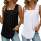 👚 50% RABATT! 🔥 Ärmlös linne med fyrkantig halsringning – Enkel, smart & hållbar – din vardagsklädsel, uppgraderad ✨