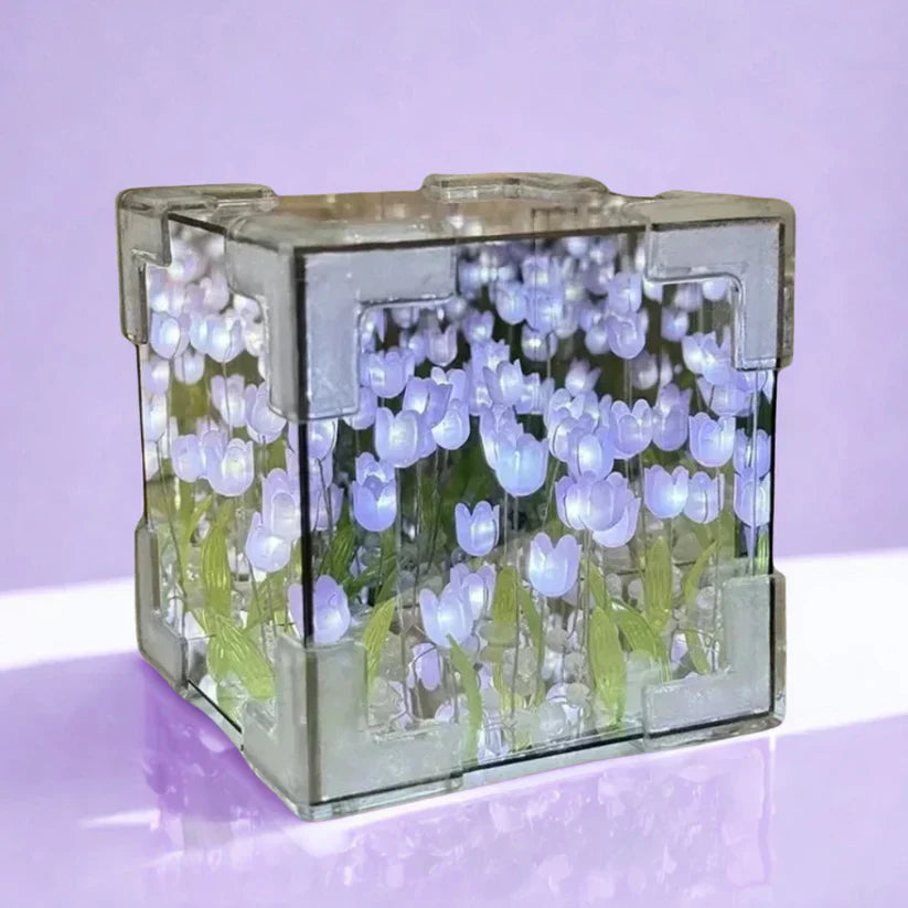 🎁Magic Cube DIY tulpan-spegellampa