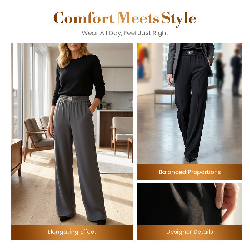 ⏳Tidsbegränsat erbjudande: 50 % rabatt⏰Stretchbyxor med hög midja och perfekt fall👖
