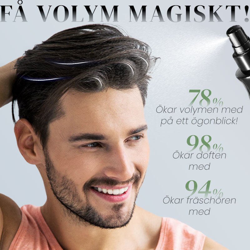Volymgivande stylingspray för hår som lämnar in