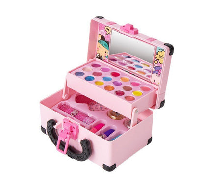 👑 LIMITED-TIME 50% OFF! 💖✨Non-Toxic Portable Kids Pretend Makeup Set, Washable Play