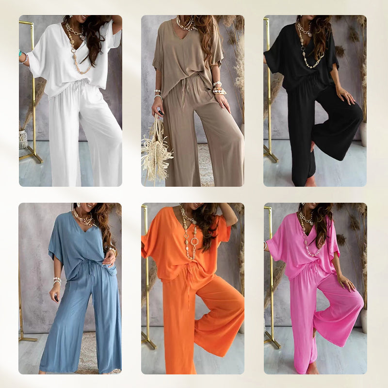 ✨Flickaktigt, enfärgat, ledigt fritidsset | Smalt och långt × Många olika kombinationsmöjligheter 👚👖