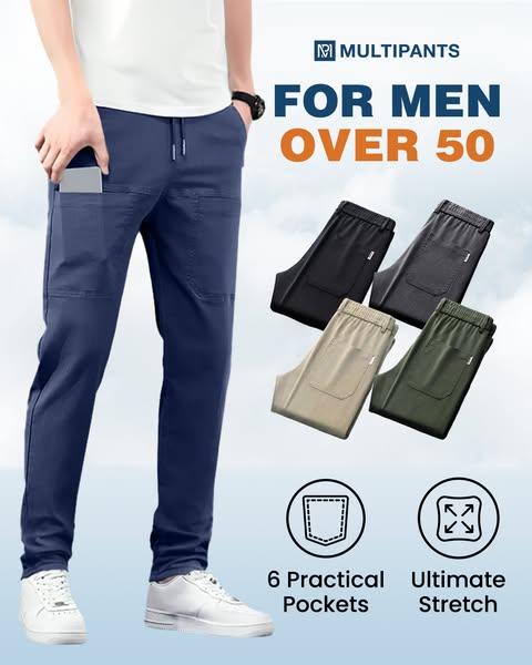 💥MultiPants – Slitstarka lastbyxor med hög stretch i flera fickor