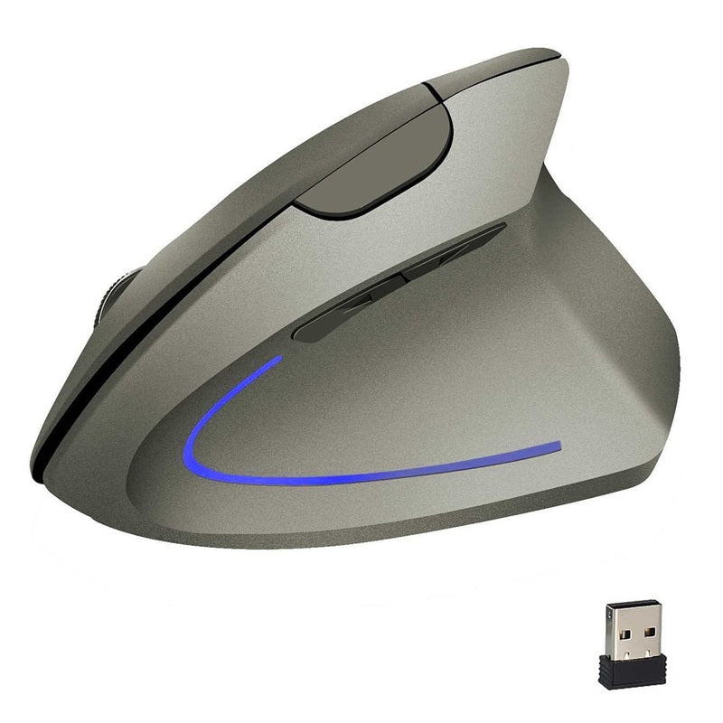 🖱Trådlös USB-uppladdningsbar ergonomisk vertikal optisk mus(🔥50 % rabatt)