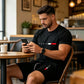 ✨Sommarerbjudande: 50 % RABATT!👕2-delat set med tryckt topp och shorts för herrar