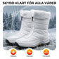 👢 60% RABATT NU! ✨ Dam Halkfria Varma Snöstövlar - Vattentät Termisk Isolation med Dragkedja för Extremt Kallt Väder ❄️🔒