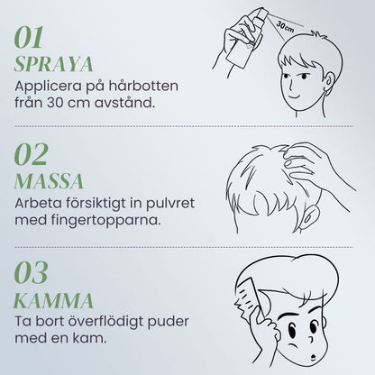 Volymgivande stylingspray för hår som lämnar in