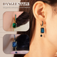💎 BEGRÄNSAD TID 50% RABATT! ✨ Vintage Syntetisk Diamant Hängörhängen – Clip-On, Elegant Dangle ✨