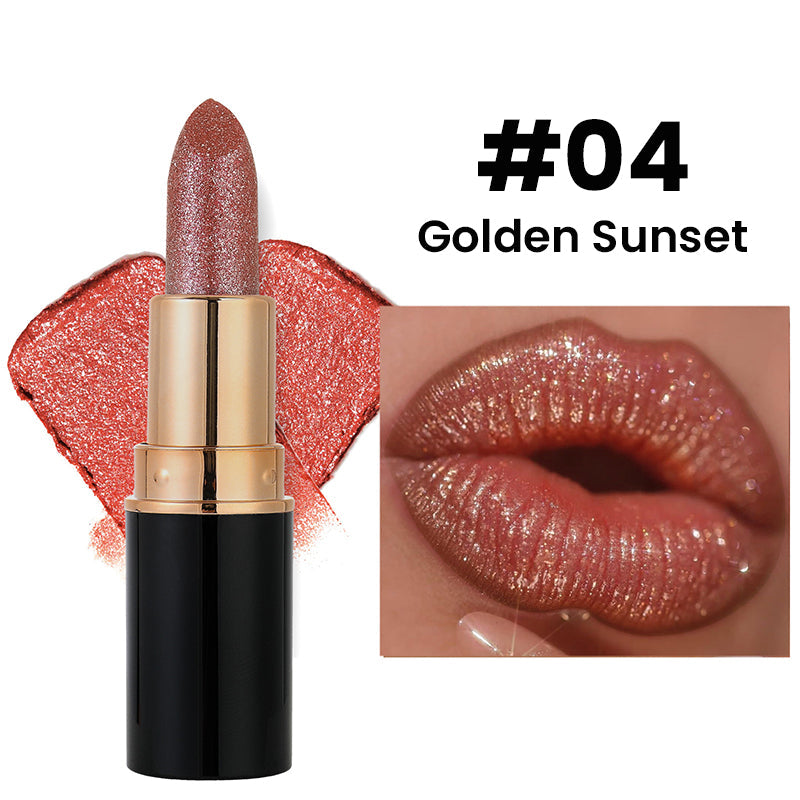 💋 KÖP 1 FÅR 1 GRATIS! ✨ GLITTERLÄPPSTIFT - Vattentät & Återfuktande, Långvarig Färg med Vitamin E, Perfekt för Fest och Vardag 🌟💄