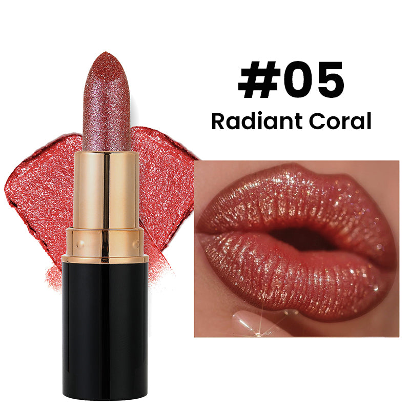 💋 KÖP 1 FÅR 1 GRATIS! ✨ GLITTERLÄPPSTIFT - Vattentät & Återfuktande, Långvarig Färg med Vitamin E, Perfekt för Fest och Vardag 🌟💄