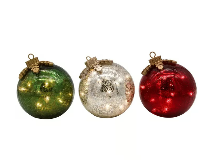🎅Glasbordsdekorationer till jul【3 st】🔔🎁