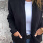 💗Rundhalsad stickad jacka med dragkedja🧥