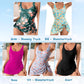 👙 50% RABATT NU!✨ Dam Baddräkt med Knytdetalj & Kjol – Magkontroll & Inbyggd BH – Sommar Essential 🌊