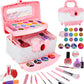 👑 LIMITED-TIME 50% OFF! 💖✨Non-Toxic Portable Kids Pretend Makeup Set, Washable Play