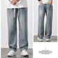 👖Löst Sittande Raka Jeans för Män – Nyhet – Bekväm passform, Hållbart denim & Vardaglig stil 💙
