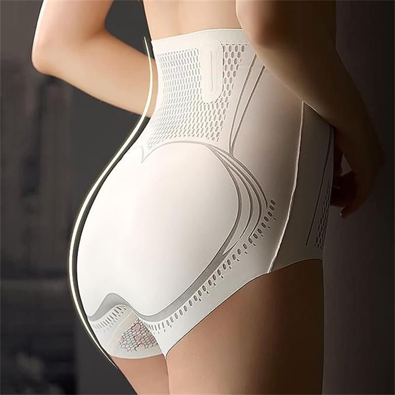 🎁 Is-silke andningsbara mag- och höftformande shorts