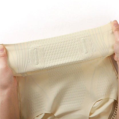 🎁 Is-silke andningsbara mag- och höftformande shorts
