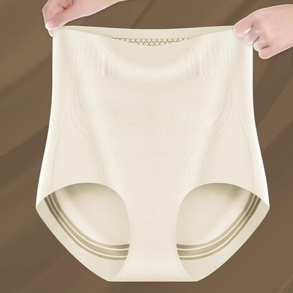 🎁 Is-silke andningsbara mag- och höftformande shorts