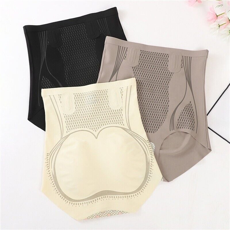 🎁 Is-silke andningsbara mag- och höftformande shorts