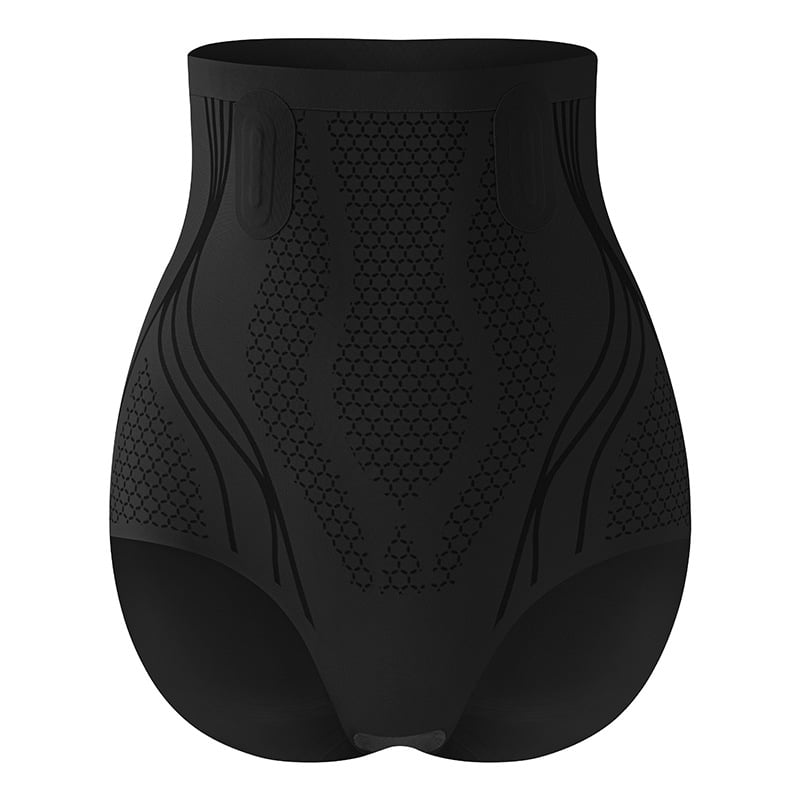 🎁 Is-silke andningsbara mag- och höftformande shorts