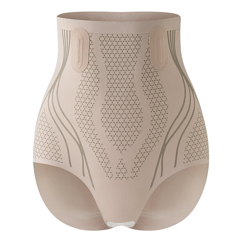 🎁 Is-silke andningsbara mag- och höftformande shorts