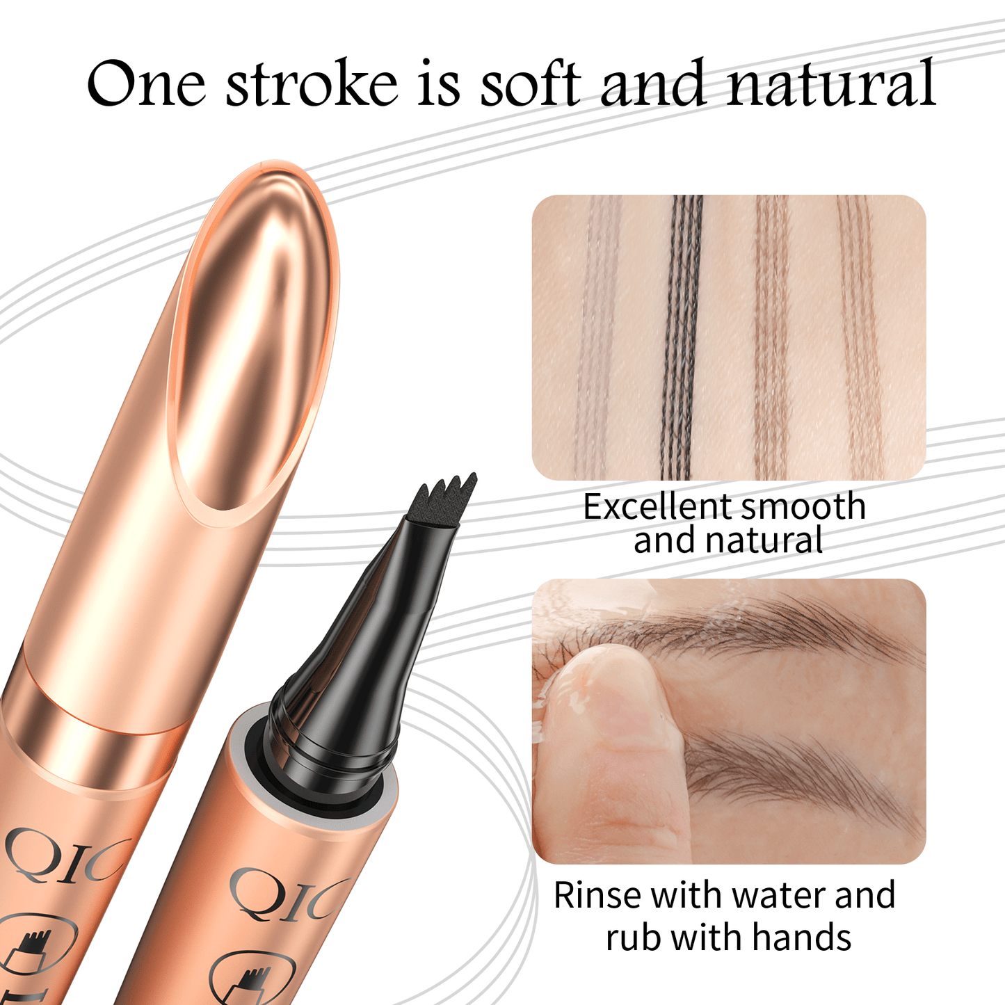 ✏️ KÖP 1, FÅ 1 GRATIS! ✨ 3D Microblading Penna – Vattentät, 4-in-1 Spets & Naturlig Ögonbrynseffekt 💄