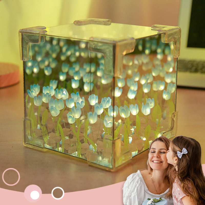 🎁Magic Cube DIY tulpan-spegellampa