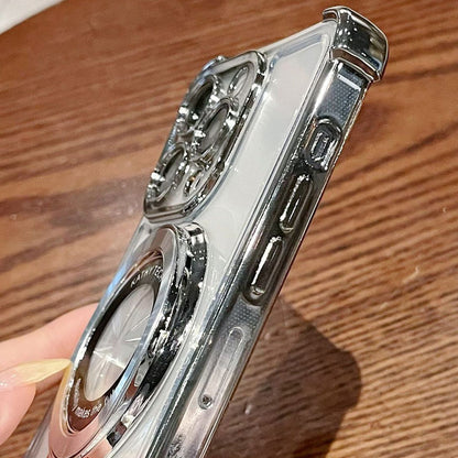 Magnetiskt Linsskyddande For Iphone Mobilskal med Ställ