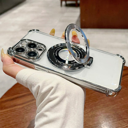 Magnetiskt Linsskyddande For Iphone Mobilskal med Ställ