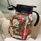 Vintage blommönster te-termos – inbyggd infusionsenhet, 35 Oz