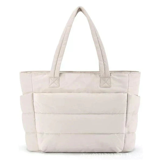 ✨Begränsad tid – 50% rabatt⏰👜 Lättviktig puffig tygväska（🔥het försäljning🔥）