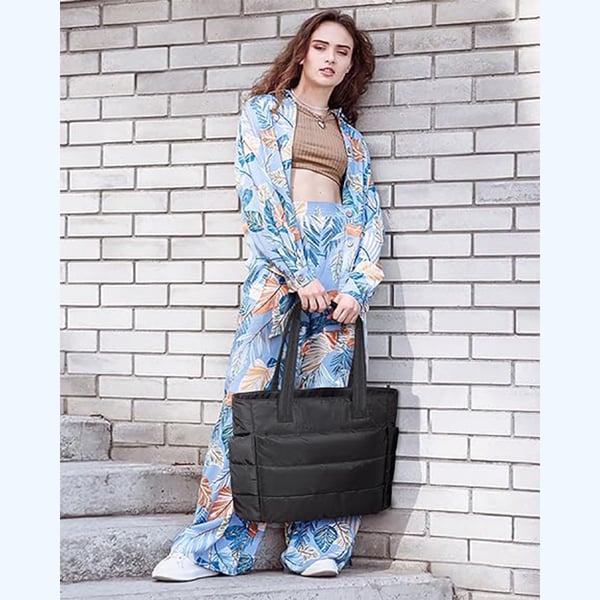 ✨Begränsad tid – 50% rabatt⏰👜 Lättviktig puffig tygväska（🔥het försäljning🔥）