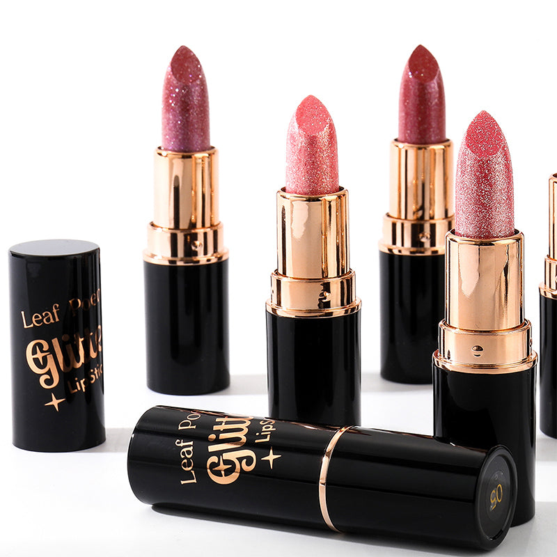 💋 KÖP 1 FÅR 1 GRATIS! ✨ GLITTERLÄPPSTIFT - Vattentät & Återfuktande, Långvarig Färg med Vitamin E, Perfekt för Fest och Vardag 🌟💄